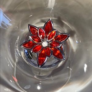 Red brooch